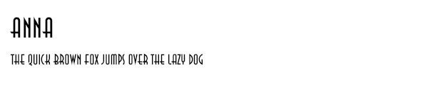 Anna font