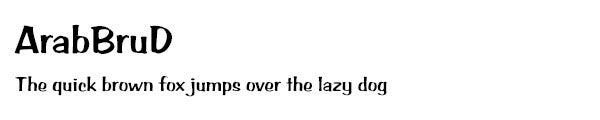 ArabBruD font
