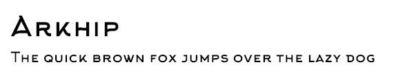 Arkhip font