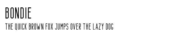 Bondie font