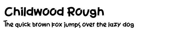 Childwood Rough font