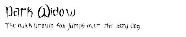 Dark Widow font