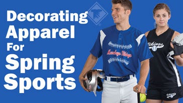 decorating apparel for spring sports
