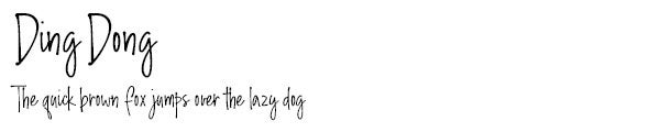 Ding Dong font