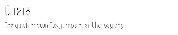 Elixia font