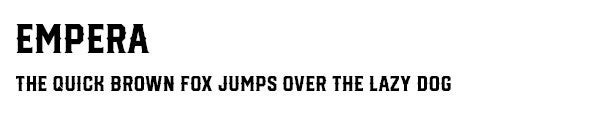 Empera font