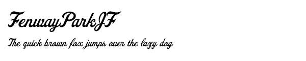 FenwayParkJF font