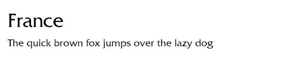 France font