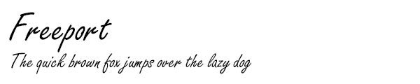 Freeport font