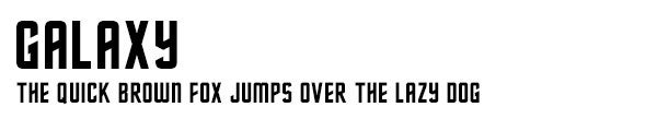 Stahls Galaxy font