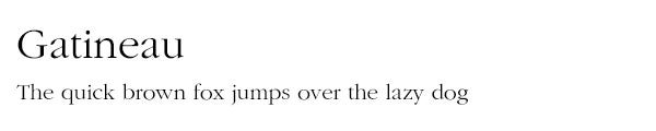 Gatineau font