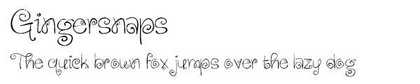 Gingersnaps font