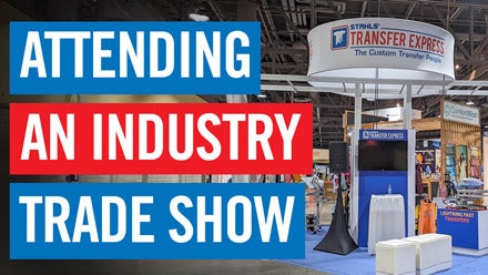 attending a trade show webinar