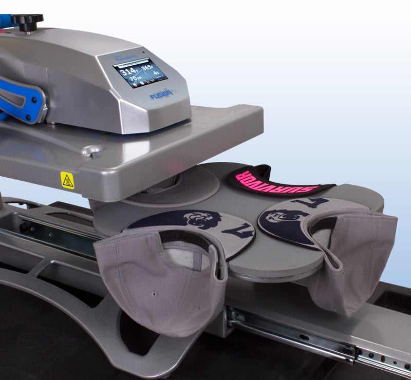 hat bill heat press platen