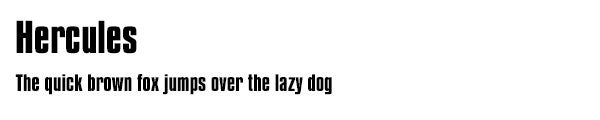 Hercules font