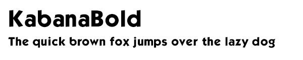 KabanaBold font