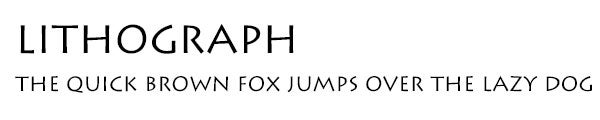 Lithograph font