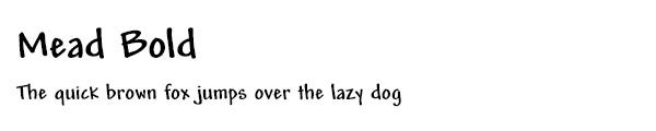 Mead Bold font