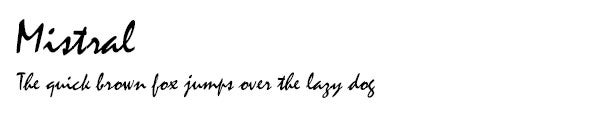 Mistral font