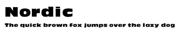Nordic font