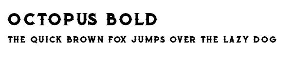 Octopus Bold font