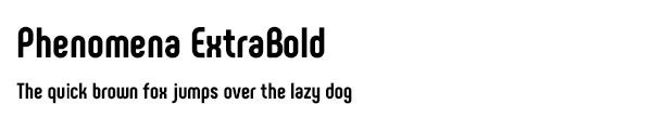 Phenomena ExtraBold font