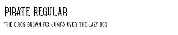 Pirate Regular font