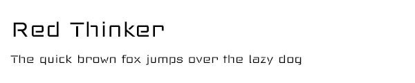 Red Thinker font