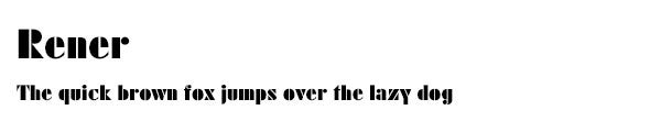 Rener font