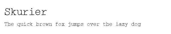 Skurier font