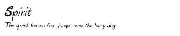 Spirit font
