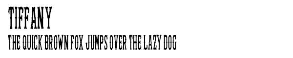 Tiffany font