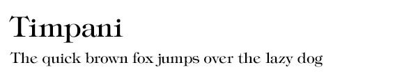 Timpani font