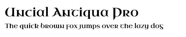 Uncial Antiqua Pro font
