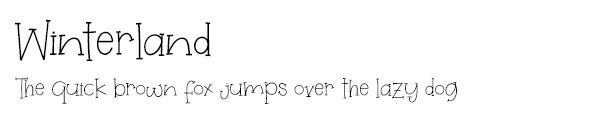 Winterland font