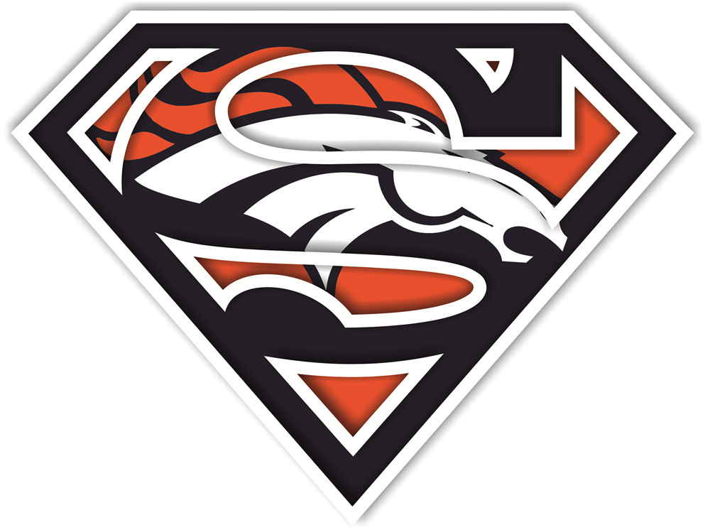 Denver Broncos superman logos iron on heat transfer|IRONON20190912072 ...